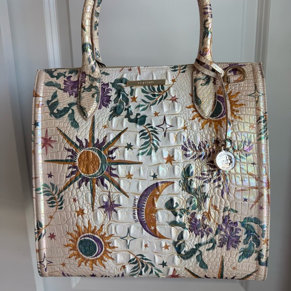 Brahmin Handbags - Brahmin Caroline Satchel Vitality Celestial Melbourne Leather